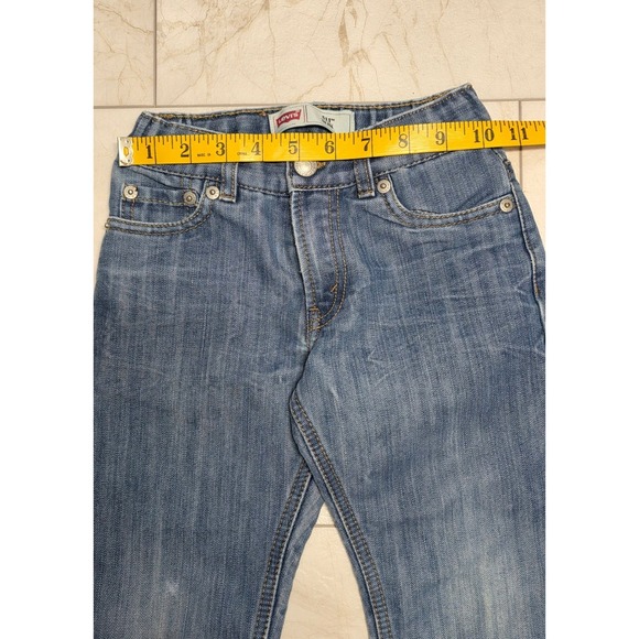 Levi's Kids Jeans Size 5 Regular Blue Denim Adjustable Waist Straight Leg - Picture 7 of 8